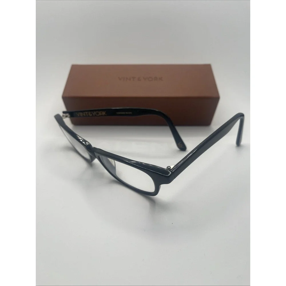 Vint & York Glasses Frame Spiffy C.VYBLK 51-17-140 Designed In NYC w/case